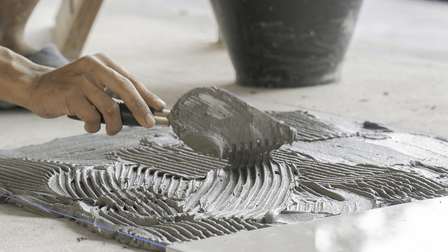 laying tile image