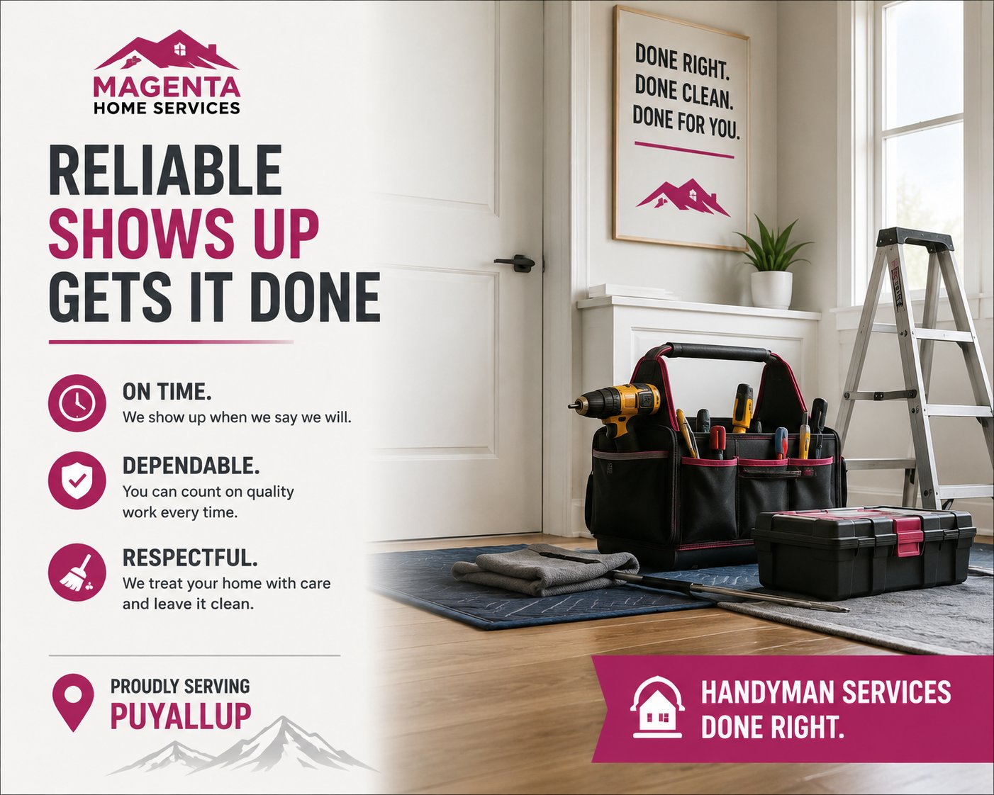 Handyman services in Puyallup, WA